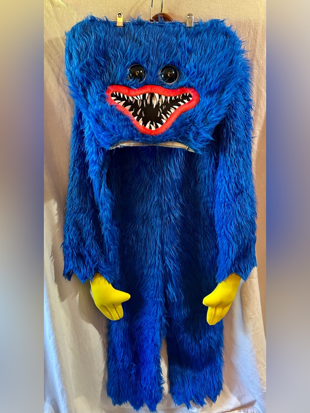 Poppy Playtime Huggy Wuggy Kids Costume XL Furry Jumpsuit Halloween